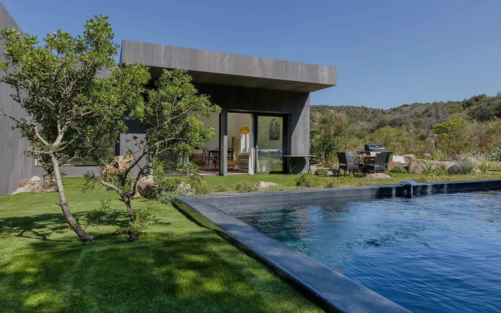 Piscine privée chauffée villa muredda - location Porto-Vecchio