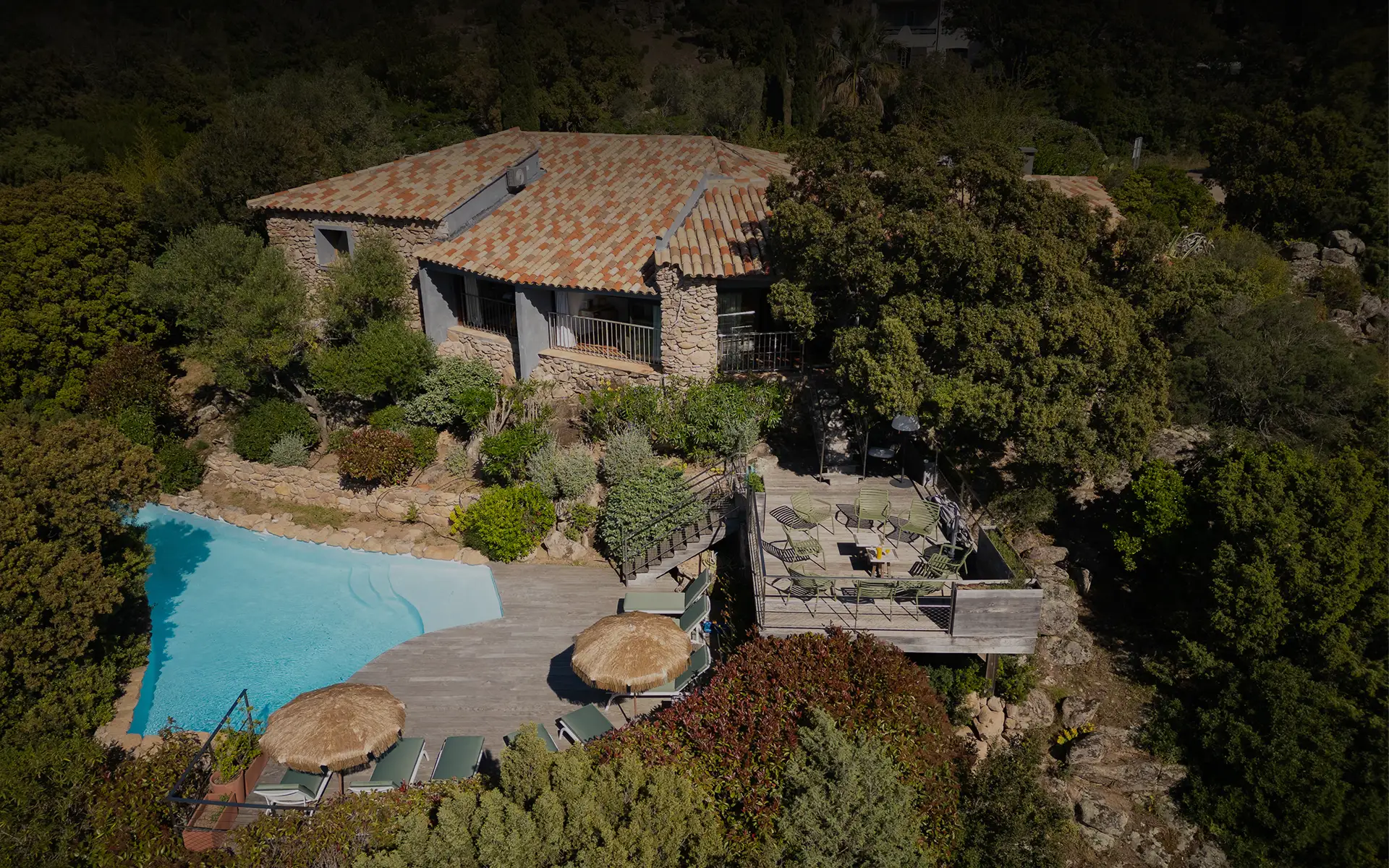 Location villas avec piscine privée à Porto Vecchio